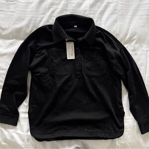 Women's Black Button Down Shirt